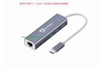 CÁP TYPE C -> LAN +3USB 3.0 Mpard - mh051 